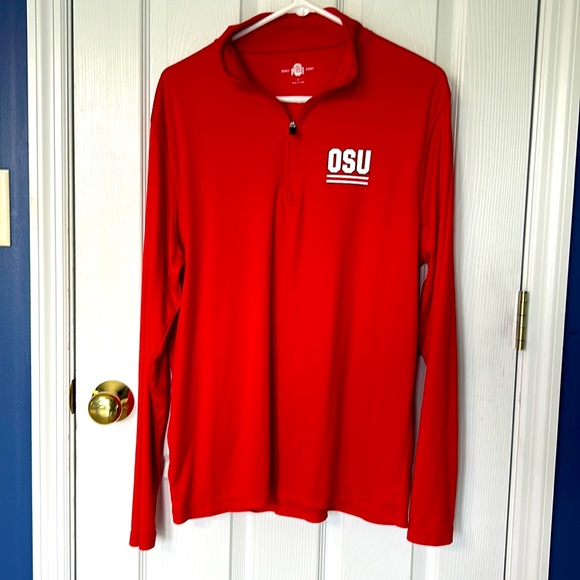 Red Ohio State University Lightweight Quarter Zip - Picture 1 of 2